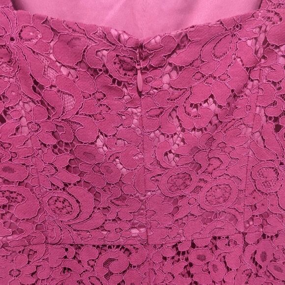 Nwt Chelsea 28 | Magenta lace midi dress - Picture 8 of 10